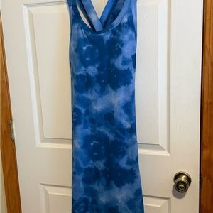 ZeroXposur Blue Tie-Dye Tank Dress